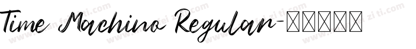 Time Machino Regular字体转换